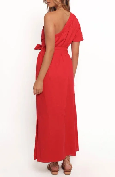 Petal And Pup Petal & Pup Roma One-shoulder Dress In Red