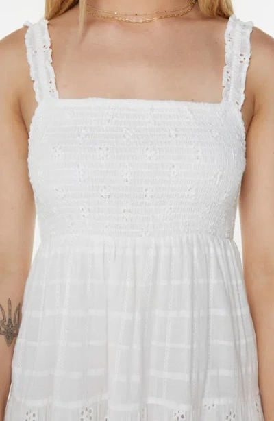 Roxy Juniors' Lily Bloom Cotton Sleeveless Maxi Dress In White