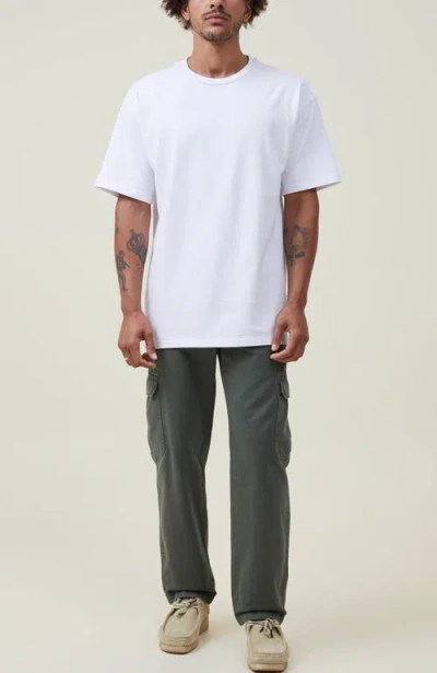 Cotton On Box Fit Plain T-shirt In White