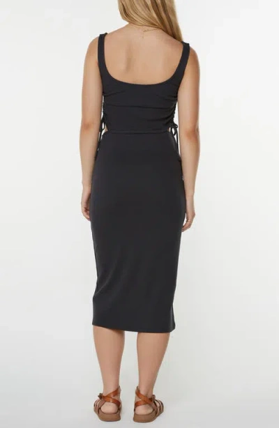 Roxy Surf Stoked Midi Dress In Kta0-black In Blue