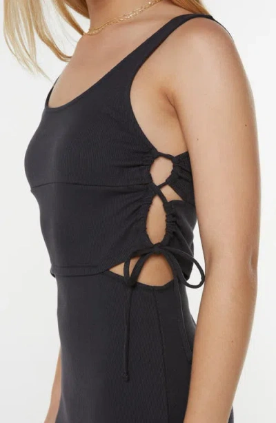 Roxy Surf Stoked Midi Dress In Kta0-black In Blue