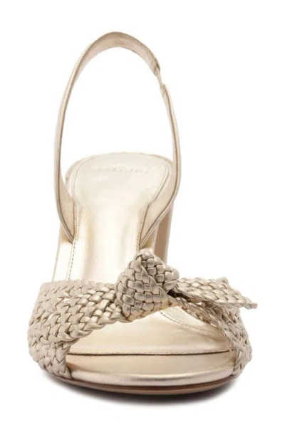 Alexandre Birman Easy Clarita Tresse Block Heel Slingback Sandal