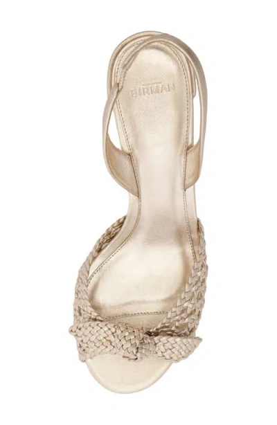 Alexandre Birman Easy Clarita Tresse Block Heel Slingback Sandal
