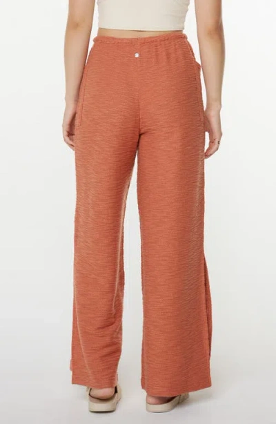 Roxy Beach Breeze Split Hem Pants In Orange