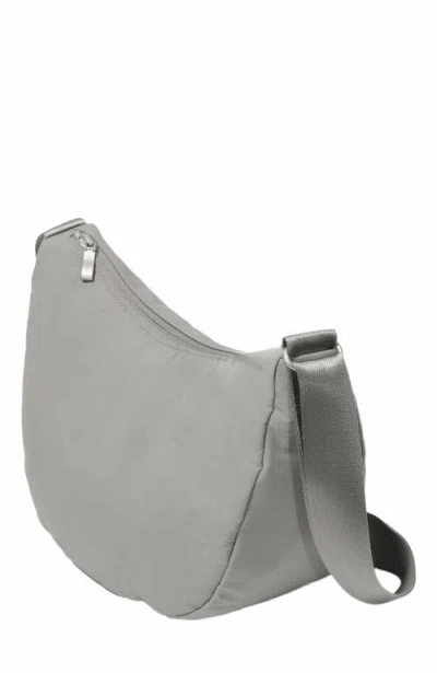 Baggallini Medium Size Swift Crescent Crossbody Bag In Gray