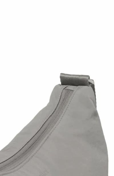 Baggallini Medium Size Swift Crescent Crossbody Bag In Gray