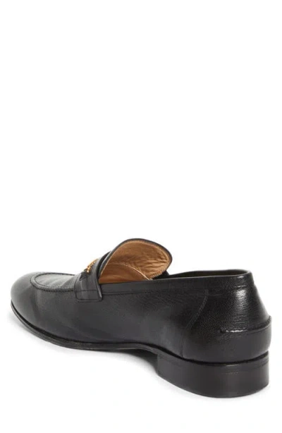 Valentino Garavani Vlogo Signautre Leather Loafers In Black