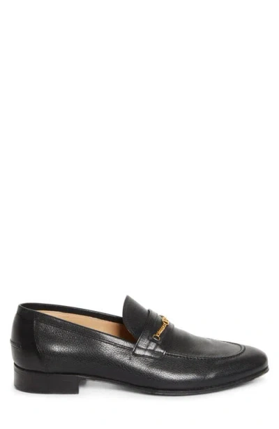 Valentino Garavani Vlogo Signautre Leather Loafers In Black