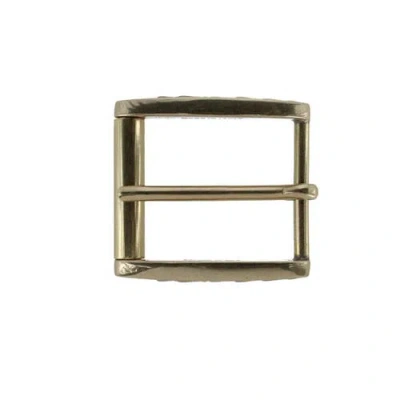 Trafalgar 35mm Rectangular Classic Solid Brass Roller Harness Belt Buckle In Gold