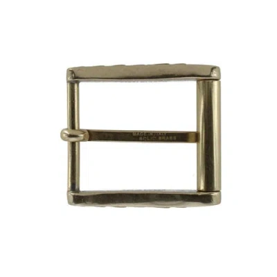 Trafalgar 35mm Rectangular Classic Solid Brass Roller Harness Belt Buckle In Gold