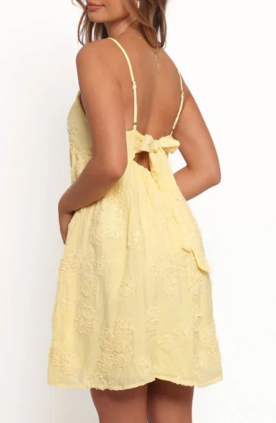 Petal And Pup Petal & Pup Giana Embroidered Minidress In Yellow