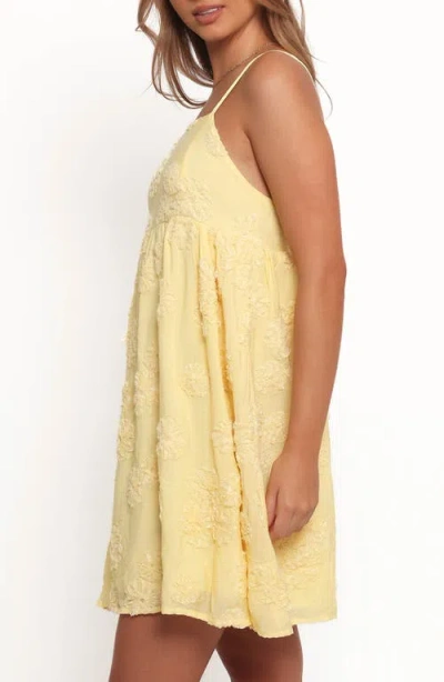 Petal And Pup Petal & Pup Giana Embroidered Minidress In Yellow