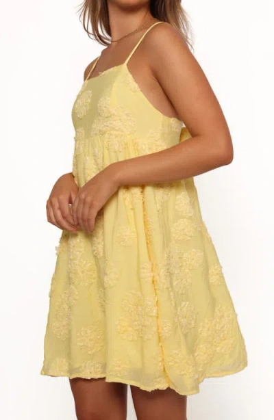 Petal And Pup Petal & Pup Giana Embroidered Minidress In Yellow