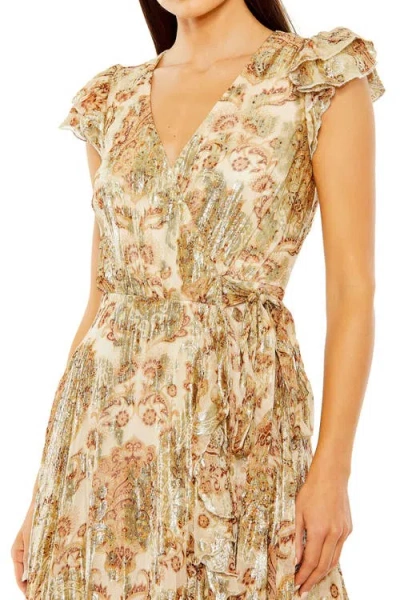 Mac Duggal 9319 High Low Floral Print Formal Dress