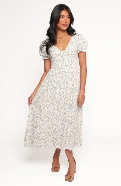 Petal And Pup Petal & Pup Mildred Floral Print Maxi Dress In White