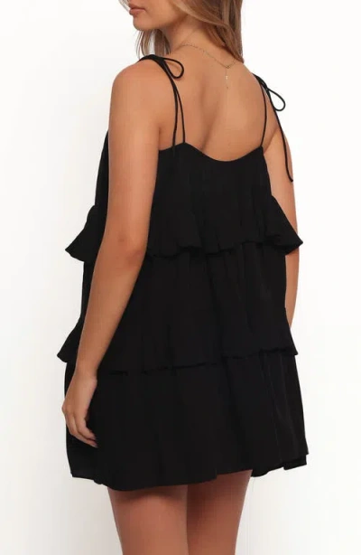 Petal And Pup Petal & Pup Mylo Tiered Minidress In Black
