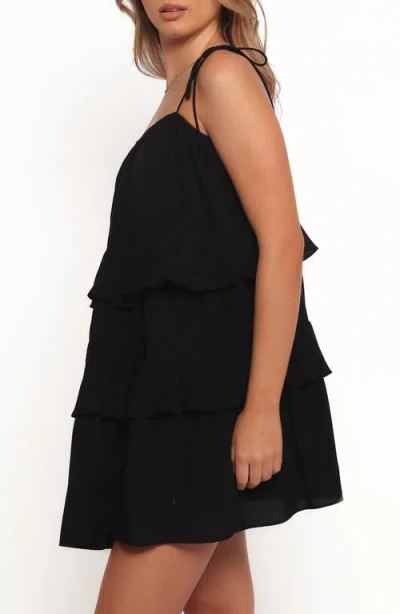 Petal And Pup Petal & Pup Mylo Tiered Minidress In Black