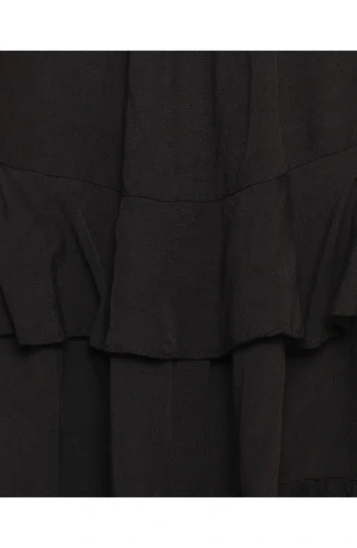 Petal And Pup Petal & Pup Mylo Tiered Minidress In Black