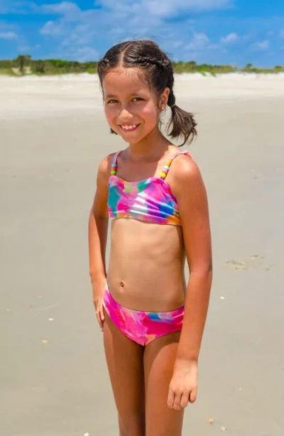 Limeapple Watercolor Printed Bikini