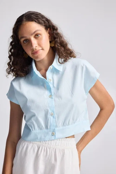 Reistor The Perfect Summer Button Down In Blue In Blue