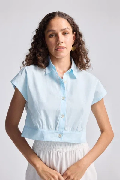 Reistor The Perfect Summer Button Down In Blue In Blue