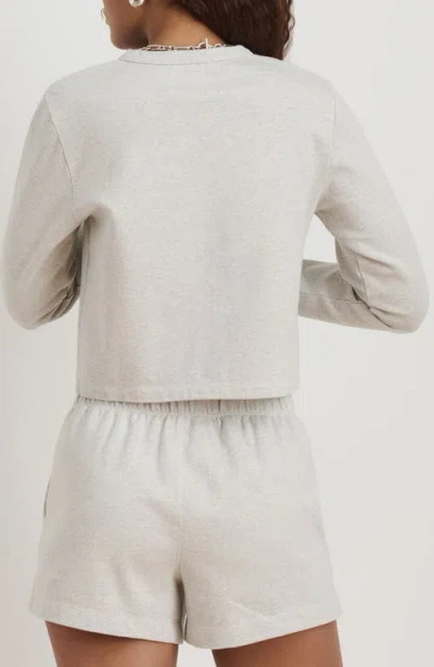 Alex Mill Coco Sport Cardigan Heather Grey In Gray