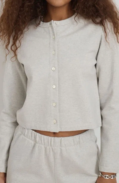 Alex Mill Coco Sport Cardigan Heather Grey In Gray