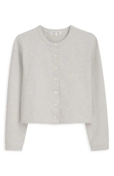 Alex Mill Coco Sport Cardigan Heather Grey In Gray