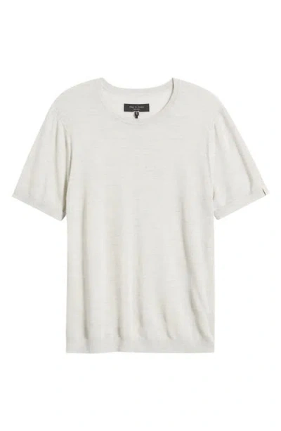Rag & Bone Aulton Wool Blend T-shirt In White