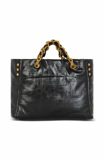 Balmain 1945 Soft Tote Bag In Black
