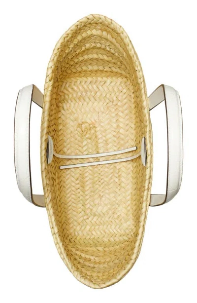 Tory Burch Natural Small Ella Straw Basket Tote In Neutral