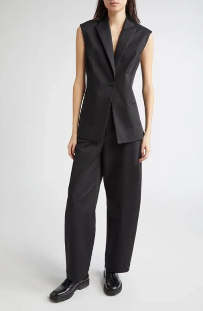 Partow Kayden Stretch Cotton Pants In Black