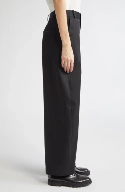 Partow Kayden Stretch Cotton Pants In Black