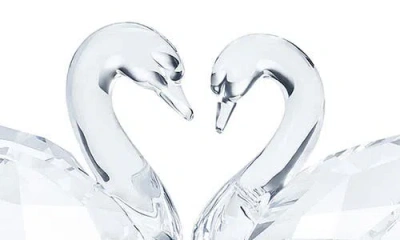 Swarovski Feathered Beautes Set Of 2 Crystal Swan Figurines