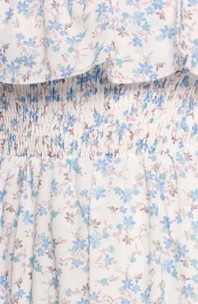 Petal And Pup Petal & Pup Priscilla Off The Shoulder Cotton Maxi Sundress In Blue