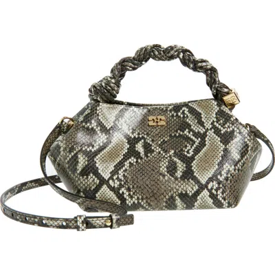 Ganni Bou Bag Small Woman Python Print In Multi