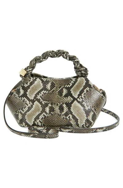 Ganni Bou Bag Small Woman Python Print In Multi