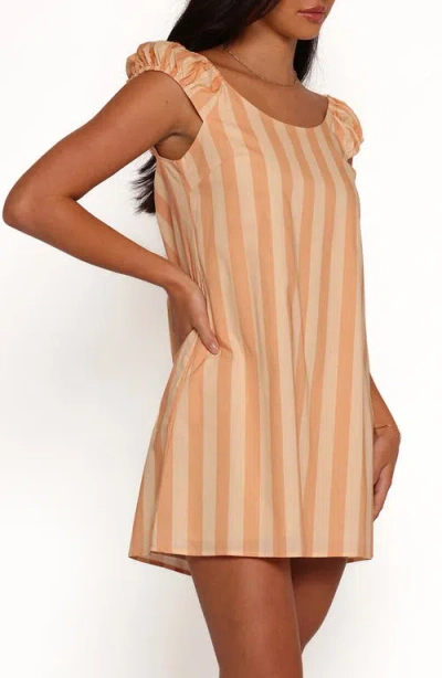 Petal And Pup Petal & Pup Pammy Stripe Cotton Minidress In Multi