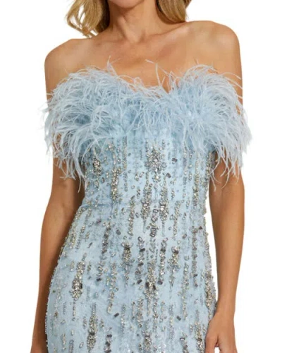 Mac Duggal 2238 Long Mermaid Formal Feather Prom Dress