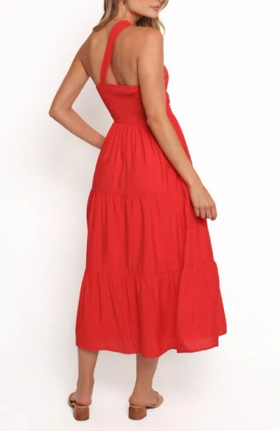Petal And Pup Petal & Pup Vinnie One-shoulder Maxi Dress In Red