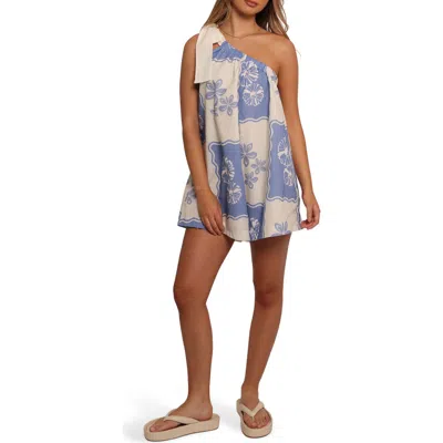 Petal And Pup Petal & Pup Shanice One-shoulder Romper In Blue