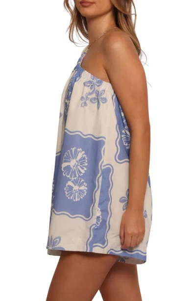 Petal And Pup Petal & Pup Shanice One-shoulder Romper In Blue