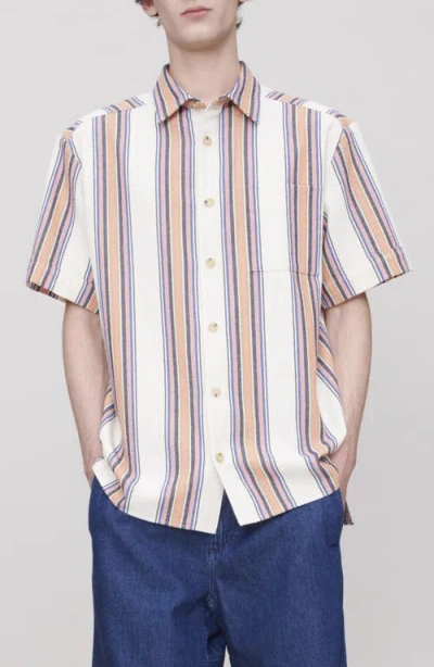 Apc A. P.c. Chemisette Ross Stripe Shirt In Pattern