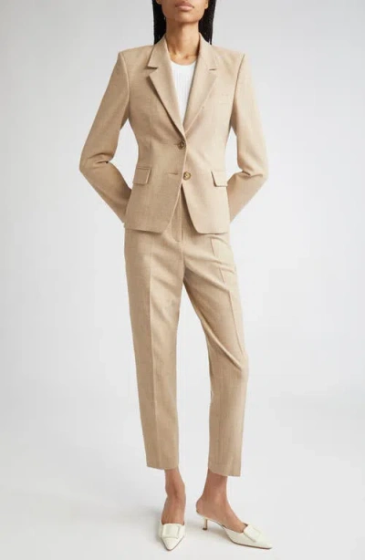 St John St. John Collection Heathered Stretch Suiting Blazer In Neutral