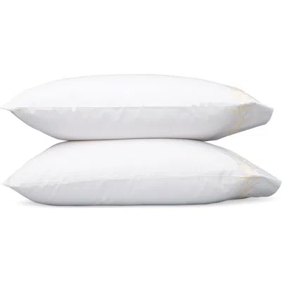 Matouk Gordian Knot Set Of 2 500 Thread Count Cotton Percale Pillowcases