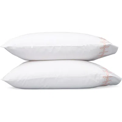 Matouk Gordian Knot Set Of 2 500 Thread Count Cotton Percale Pillowcases