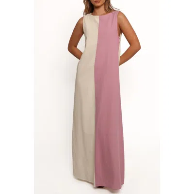 Petal And Pup Petal & Pup Lindi Colorblock Maxi Dress In Pink