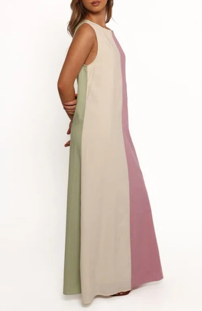 Petal And Pup Petal & Pup Lindi Colorblock Maxi Dress In Pink
