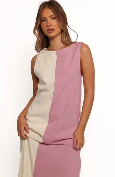 Petal And Pup Petal & Pup Lindi Colorblock Maxi Dress In Pink
