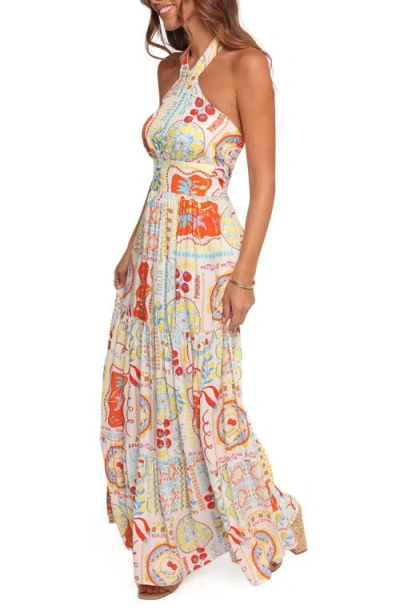 Petal And Pup Petal & Pup Jelena Maxi Halter Dress In White